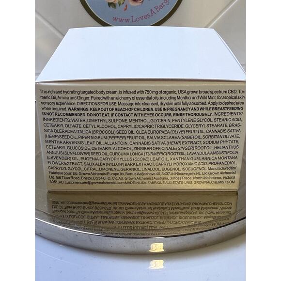 Grown Alchemist CBD-750 Targeted Body Cream - 100 mL - NEW in BOX - Picture 4 of 5